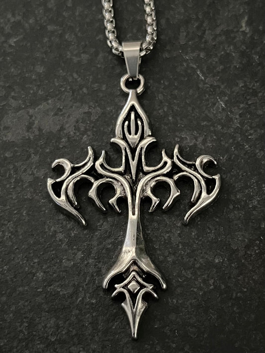 Faithix™ Flame Cross Necklace